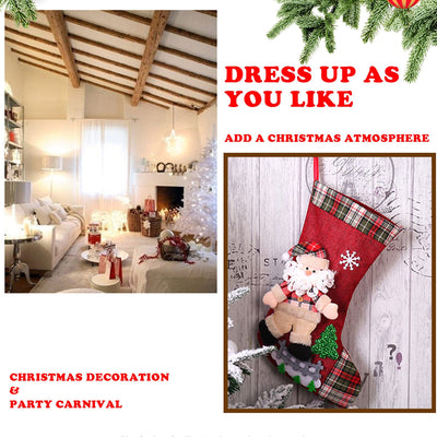 Santa stocking set of 4 large Santa stockings to fill Christmas stocking gift bag