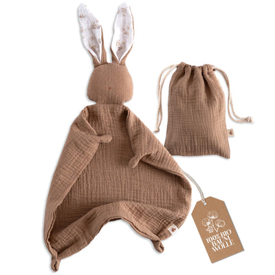 Doudou lapin pour bébé - Doudou en mousseline de soie comme cadeau de naissance /doudou bébé/ doudou bébé