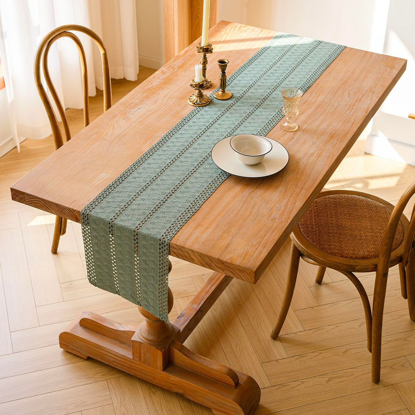 Chemin de Table Boho Macramé