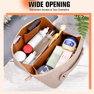 Cosmetic Bag Portable Travel Make-up Bag with Large Capacity Waterproof Organizer