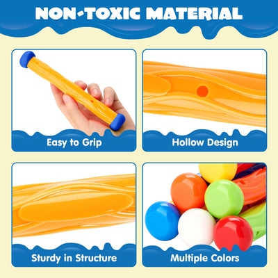 Pieces of diving sticks, water toys