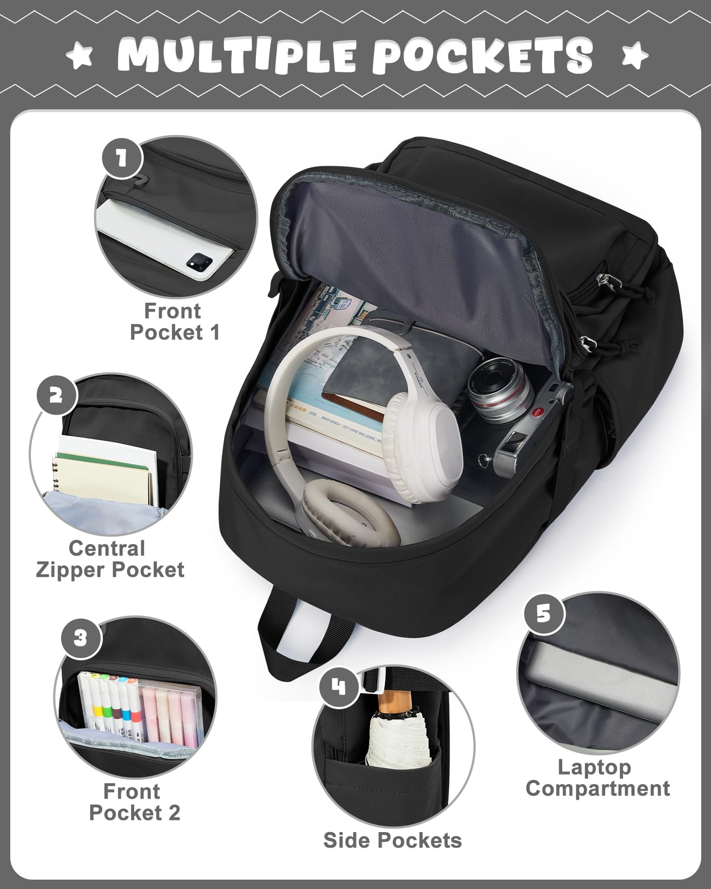 Leichter Schulrucksack Teenager, Rucksack Univcersity
