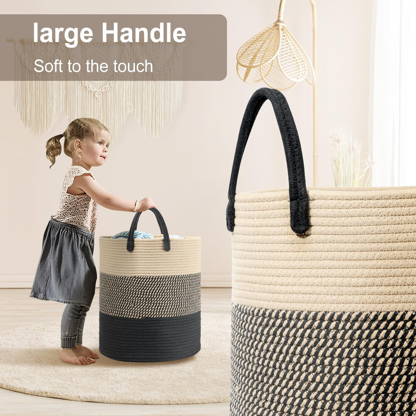 Panier à linge en coton Tissépanier à linge en coton Tissé