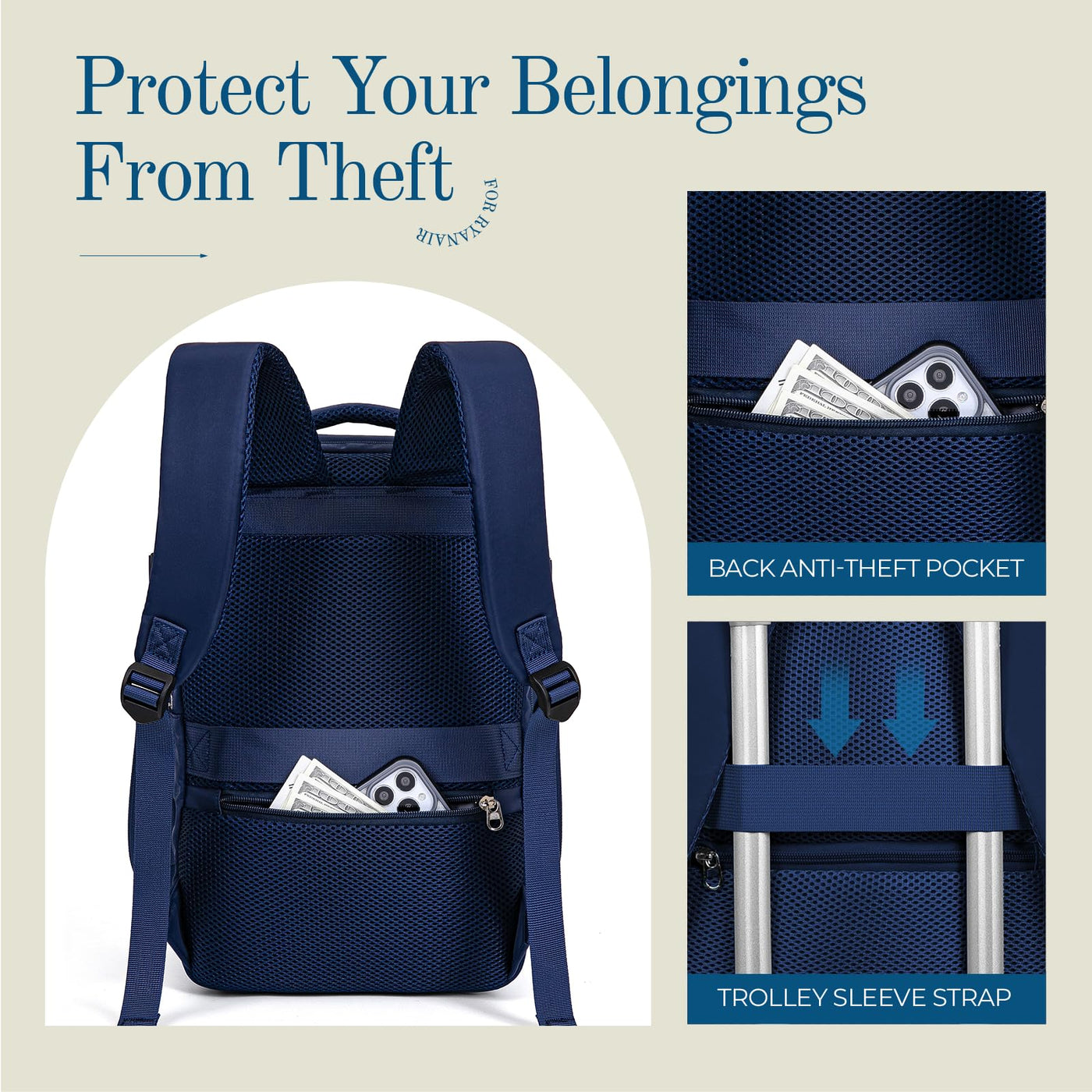 Bagages à main Sac à dos Sac à dos de voyage Bagages de cabine