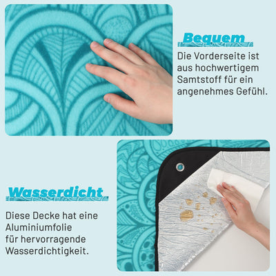 Picknickdecke Wasserdicht, Extra große Stranddecke für draußen