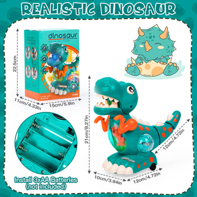 Spielzeug, Musik Licht Krabbelnder Dinosaurier Baby Sensory Music Dinosaur Toy