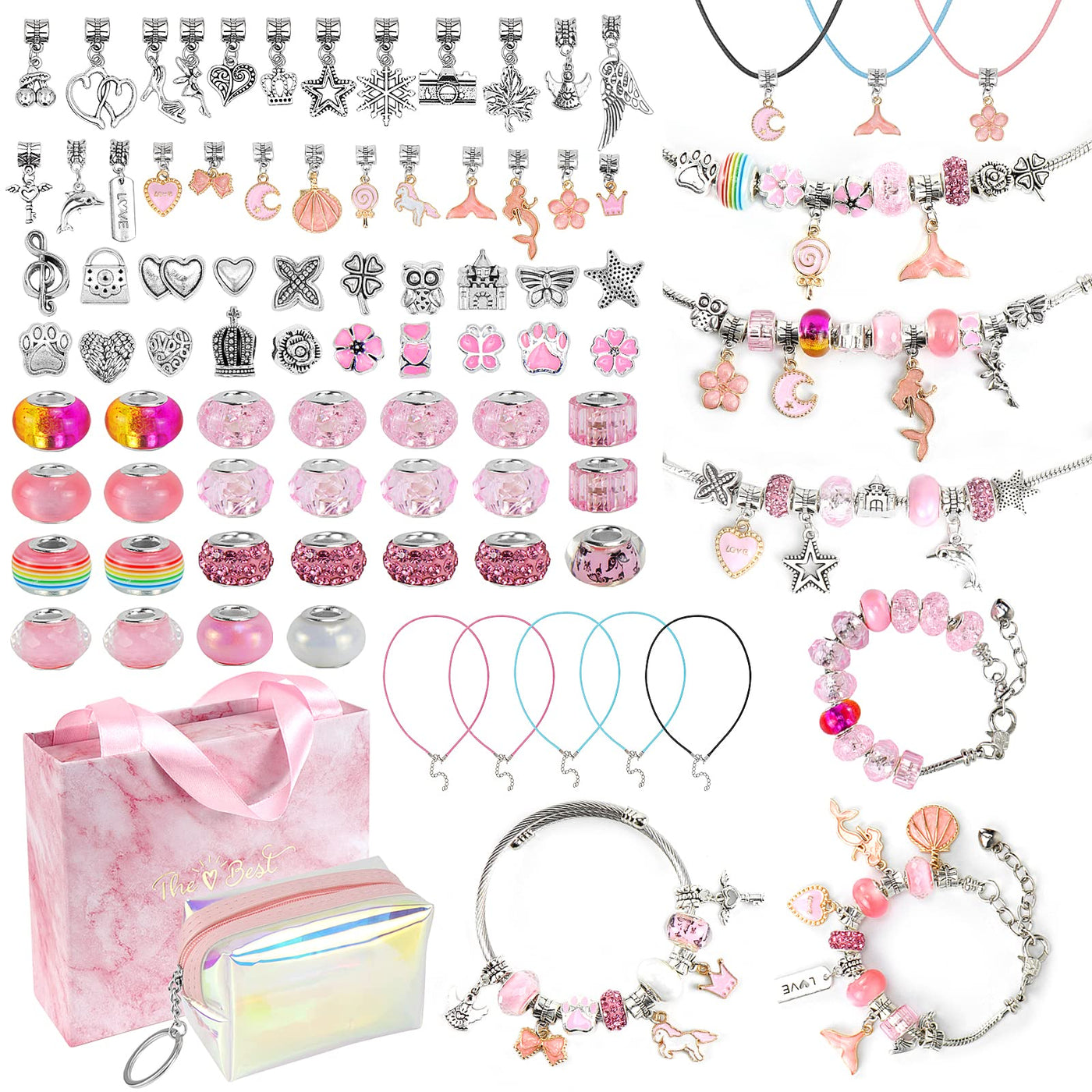 Jewelry Craft Kits , Charm Bracelet Craft Kit DIY