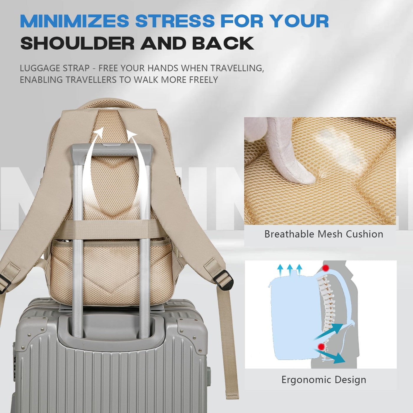 Hand luggage, Travel Backpack Underseat