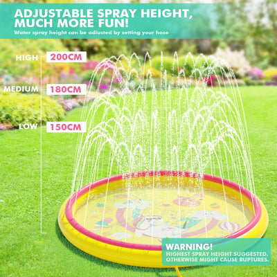 Wasserspielzeug Baby Pool Pad Sprinkler Wasser Spielmatte mit rutschfestem Spritzwasser Spielmatte, Garten im Freien Sommer Spritzwasser Sprinkler