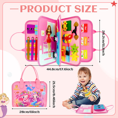 Busy Board Toy ab 1 2 3 4 Jahren, Busy Book, Activity Board Motor Skills Toy, Baby Learning Toy Basic Knowledge, Early Education Interesting for Small Children