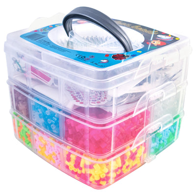 Iron on beads set - 10000 assorted iron on beads 23 colors glitter