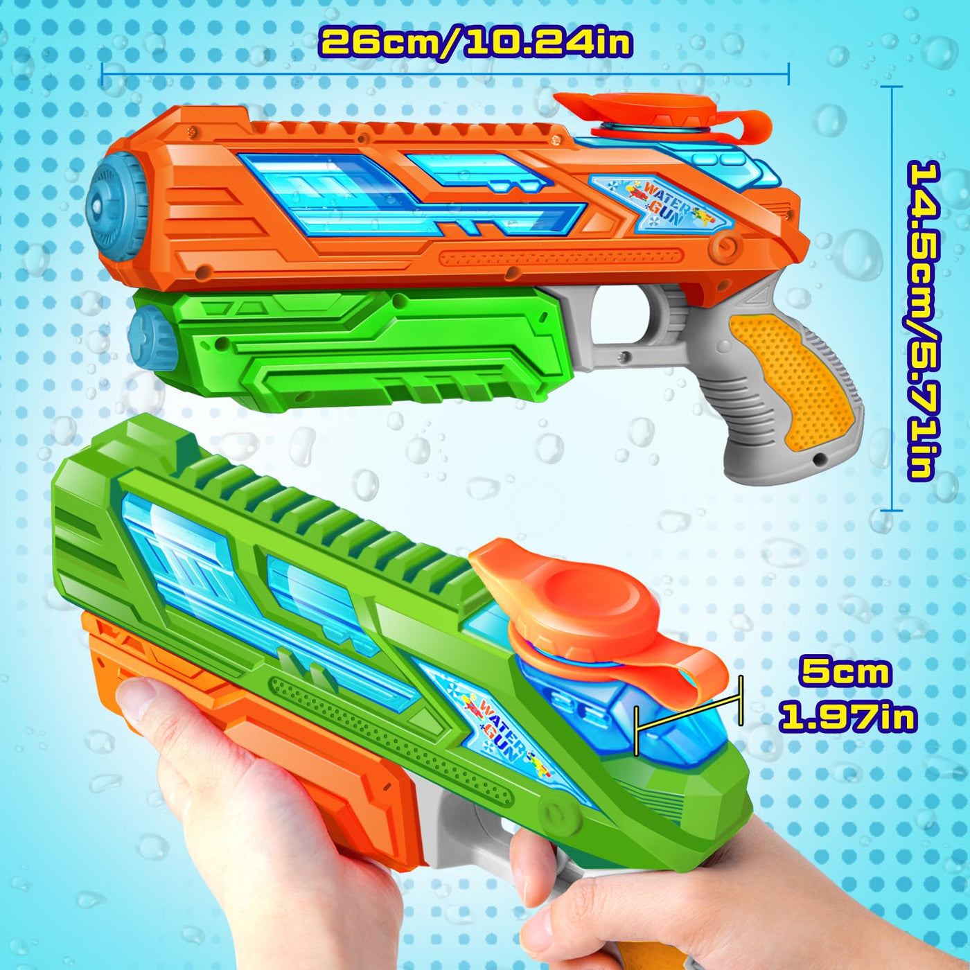 pack de 2 pistolets à eau pour enfants