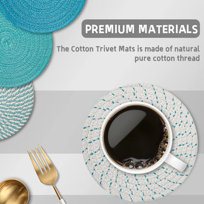 Support de Pot Chaud de Tapis de Tissage de Fil de Coton