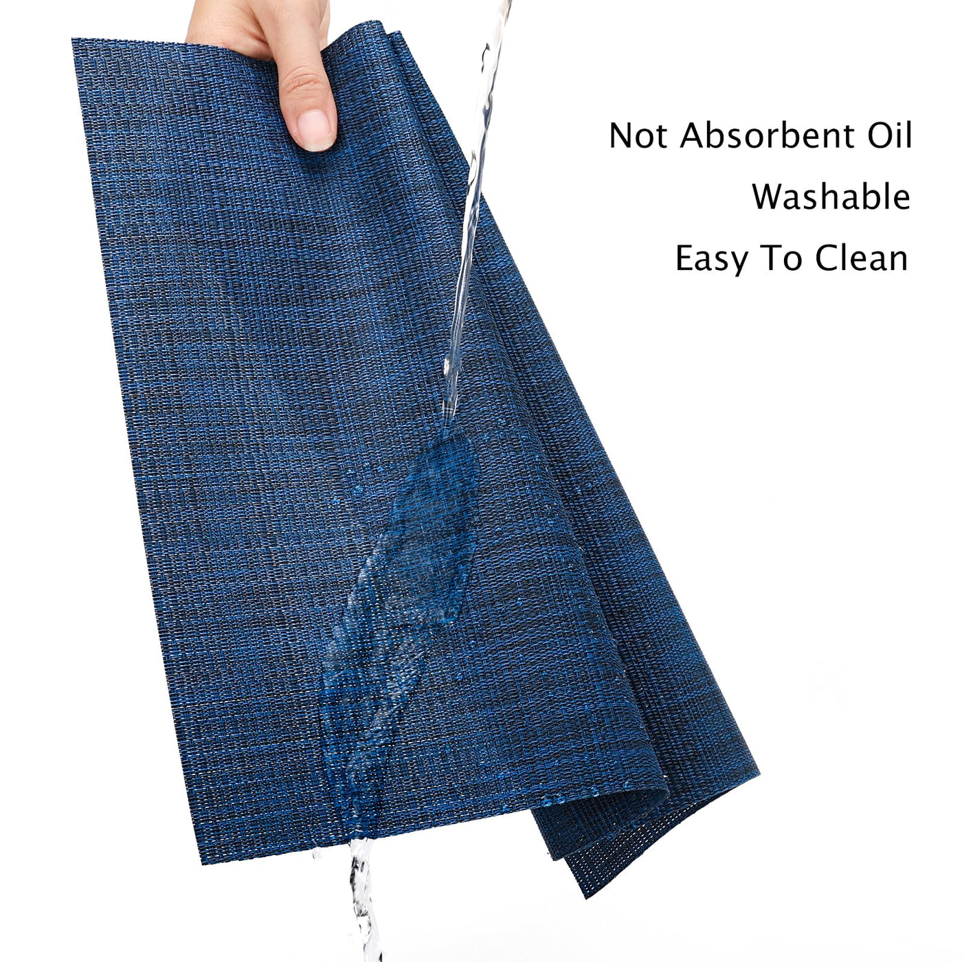 Set de 6 sets de table lavables, sets de table tissés antidérapants résistants à la chaleur