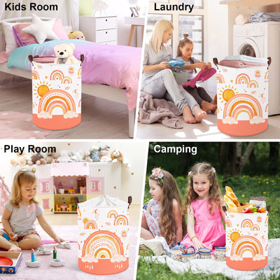 Kinderwäschekorb mit Griff Faltbarer Wäschekorb für Spielzeug