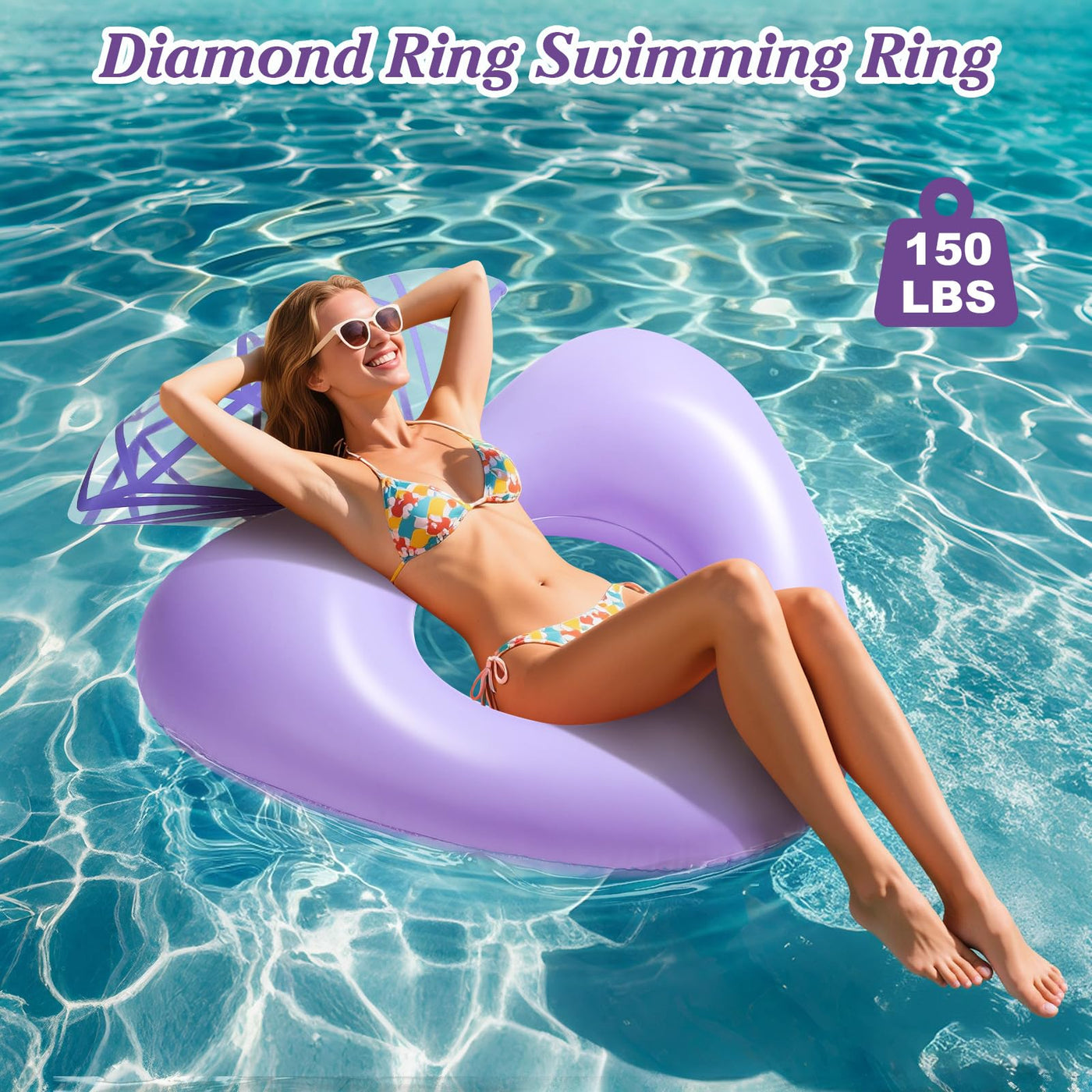 Pool floats, Inflatable Diamond Ring Pool Float