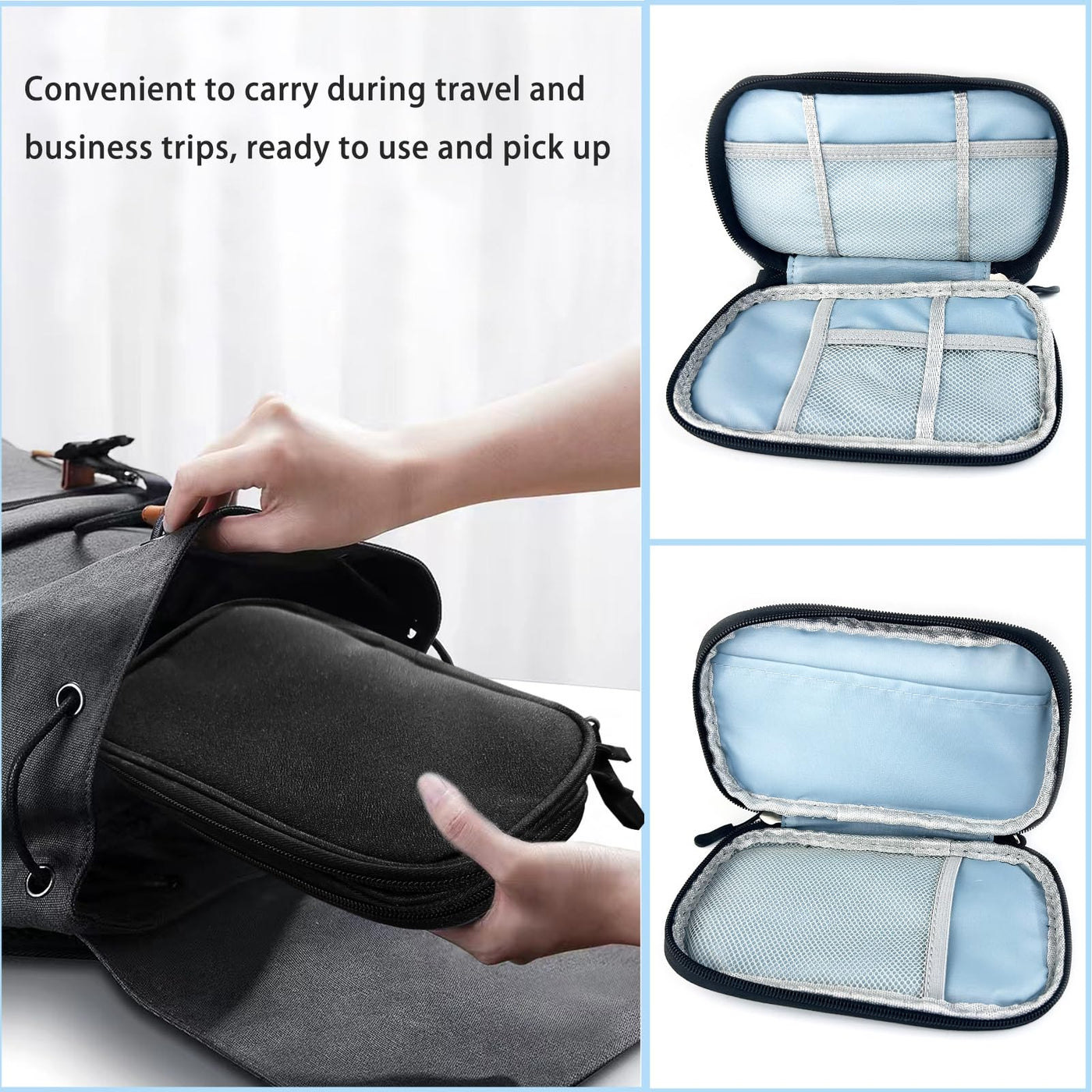 Travel Accessories Organizer Bag, External Waterproof Electronics Bag Organize