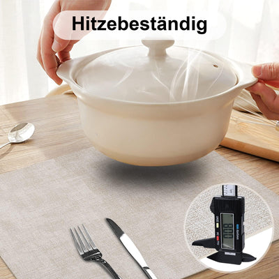 Set de 4 sets de table lavables, sets de table imperméables, beaux sets de table