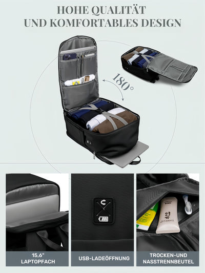 Grand sac de voyage bagage à main avion sac à dos antivol