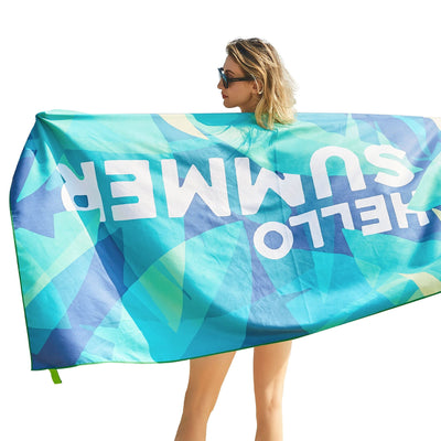 Serviette de plage Large, serviette en microfibre