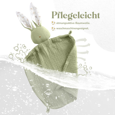 Doudou lapin pour bébé - Doudou en mousseline de soie comme cadeau de naissance /doudou bébé/ doudou bébé