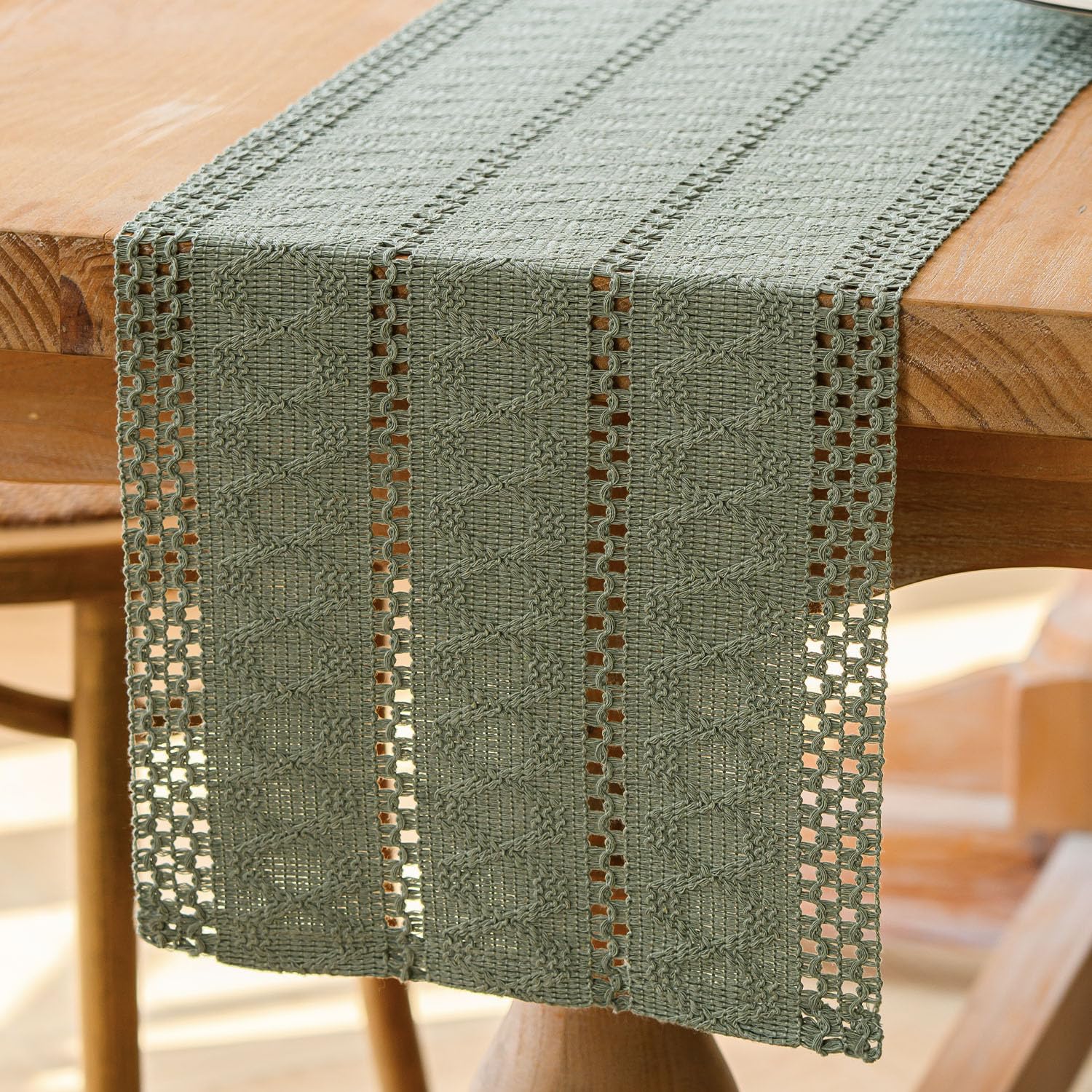 Chemin de Table Boho Macramé