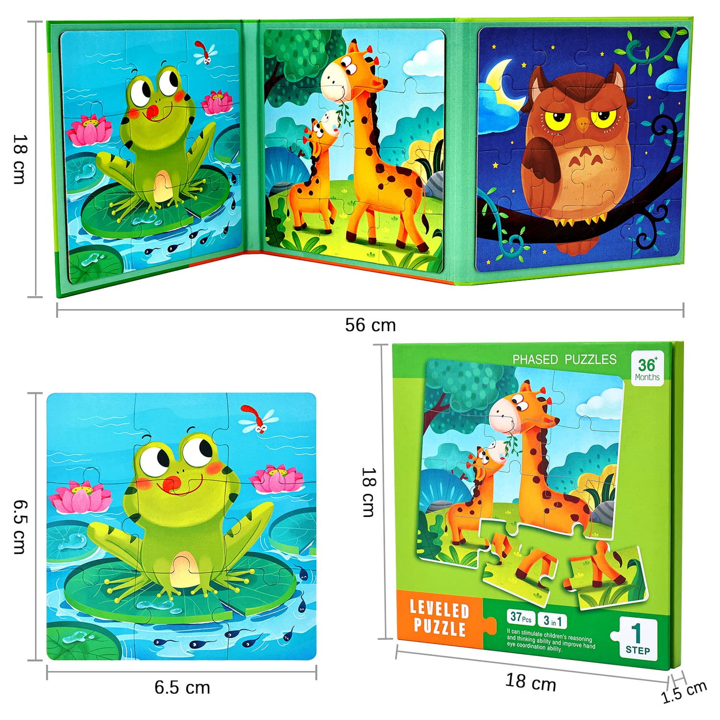 Children's puzzle magnetic puzzle animal puzzle