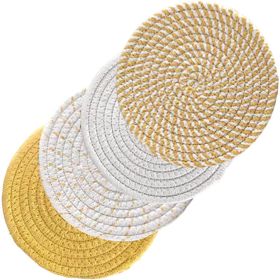 Support de Pot Chaud de Tapis de Tissage de Fil de Coton