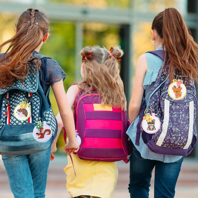 Set de 6 pièces de point de croix pour enfants, sets de broderie avec des motifs d'animaux de la forêt, set de travaux d'aiguille pour enfants avec instructions pour des porte-clés DIY