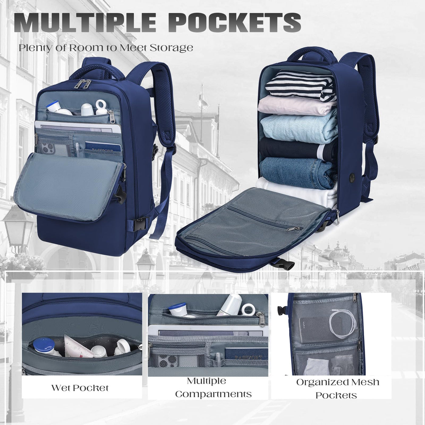 Hand luggage, Travel Backpack Underseat