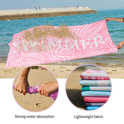 Serviette de plage Large, serviette en microfibre