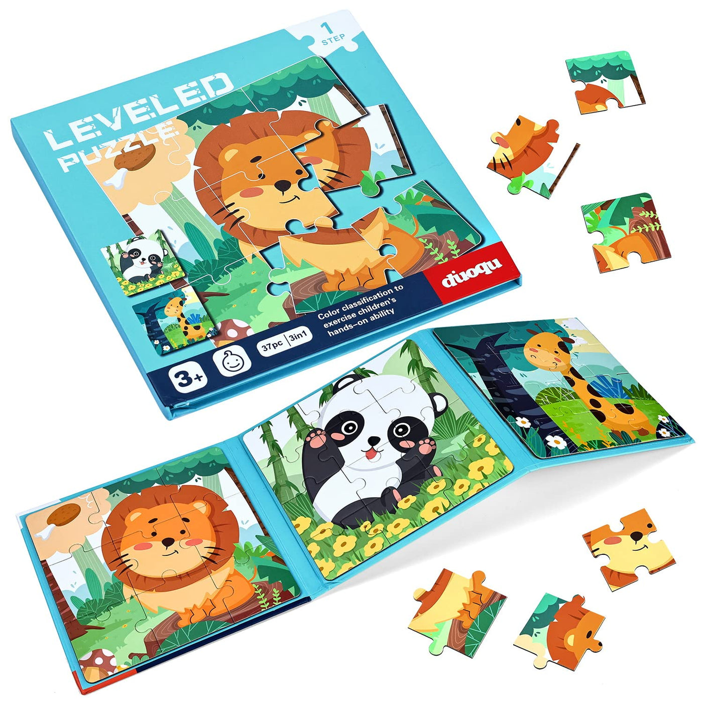 Children's puzzle magnetic puzzle lion puzzle for children puzzle