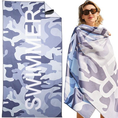 Serviette de plage Large, serviette en microfibre