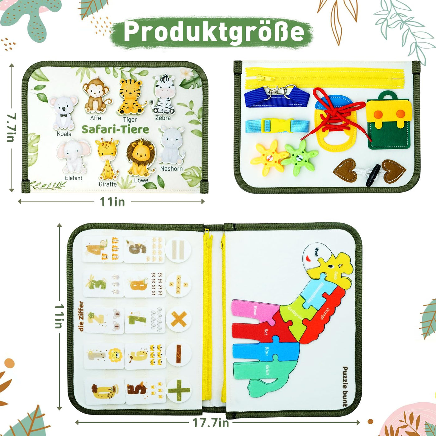 Busy Board 8 in 1 Toy Activity Board Motor Toys & Educational Toys