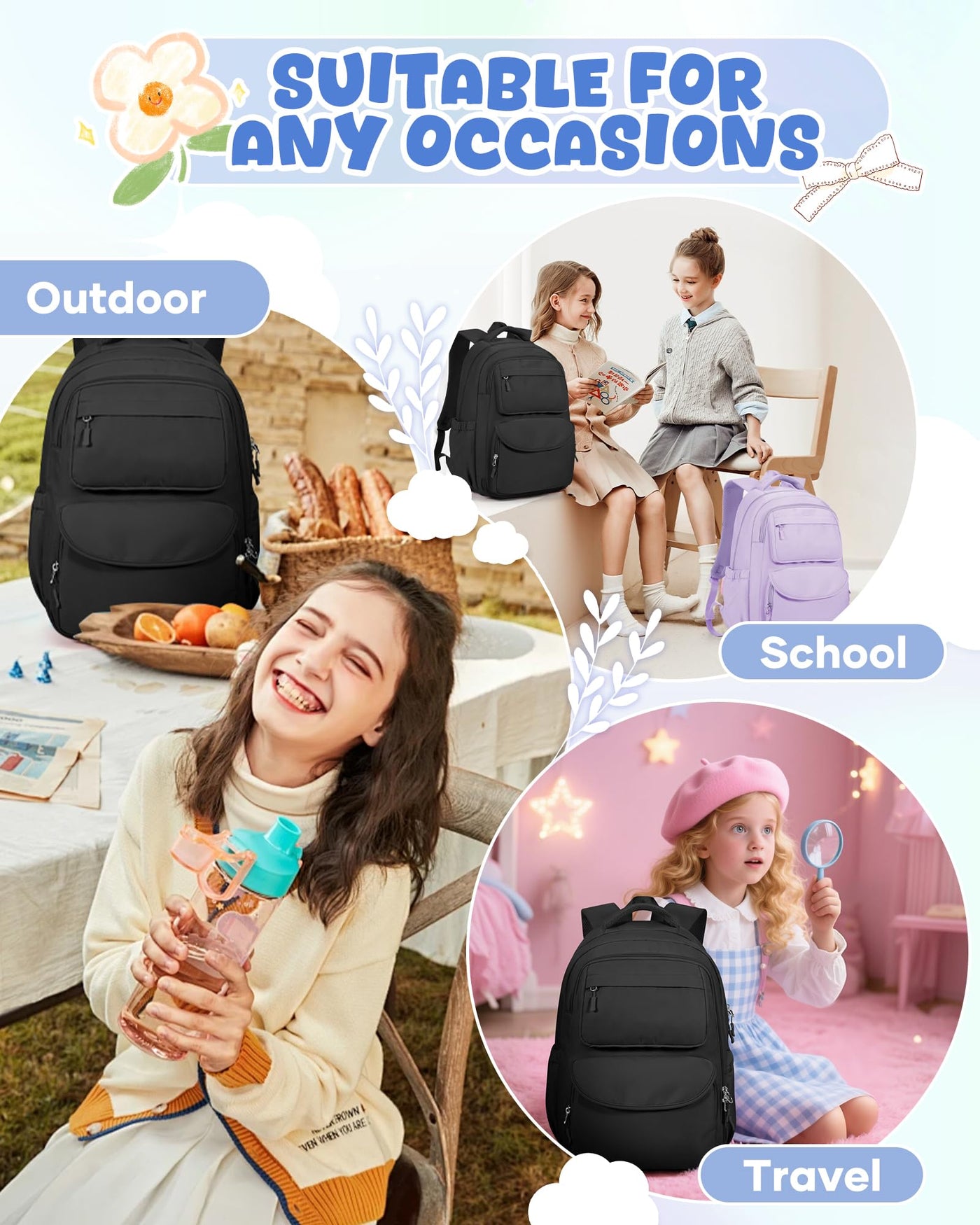 Lightweight School Backpack Teenager, Backpack Univcersity