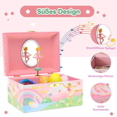 Jewelry box with spinning ballerina music box Ballerina