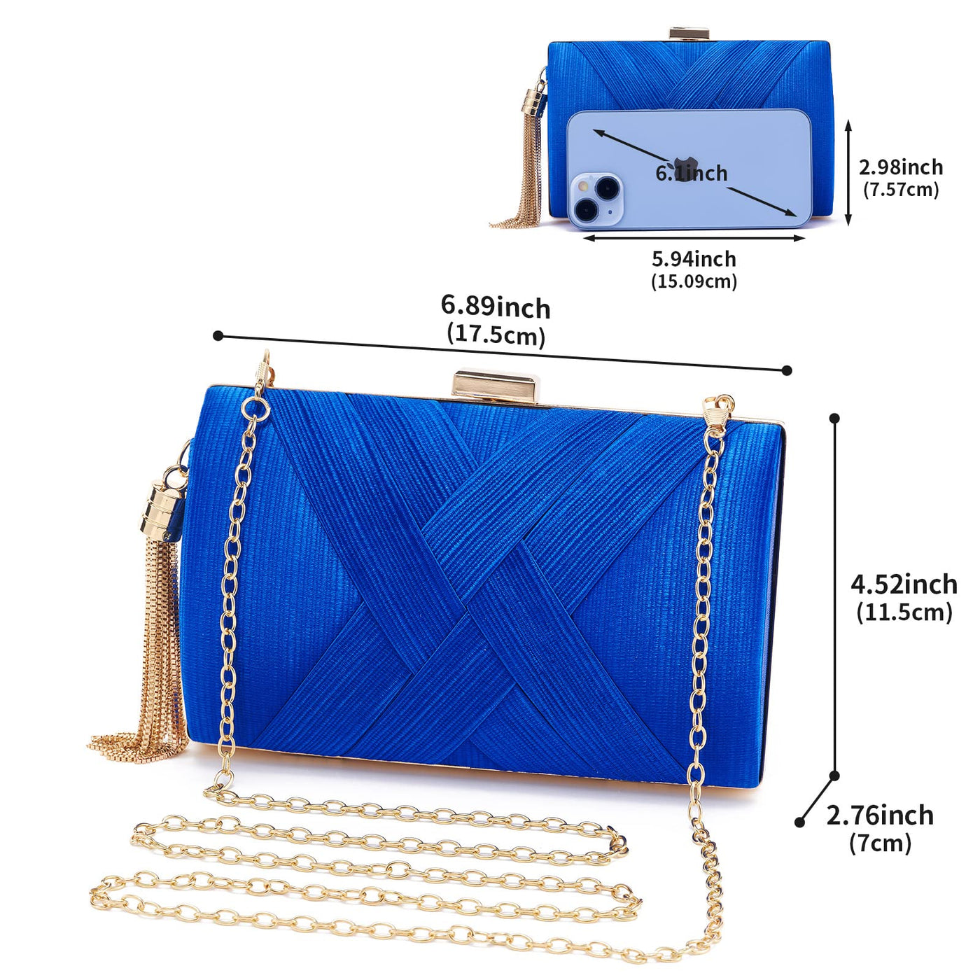 Clutch Evening Bag Fringes Elegant Chain Bag Clutch Bag