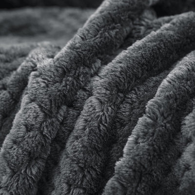 Couverture douillette Couverture en polaire super douce et chaude pour le canapé et le lit avec motif gaufré, couverture douillette et confortable