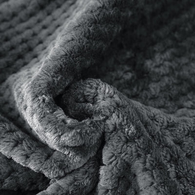 Couverture douillette Couverture en polaire super douce et chaude pour le canapé et le lit avec motif gaufré, couverture douillette et confortable
