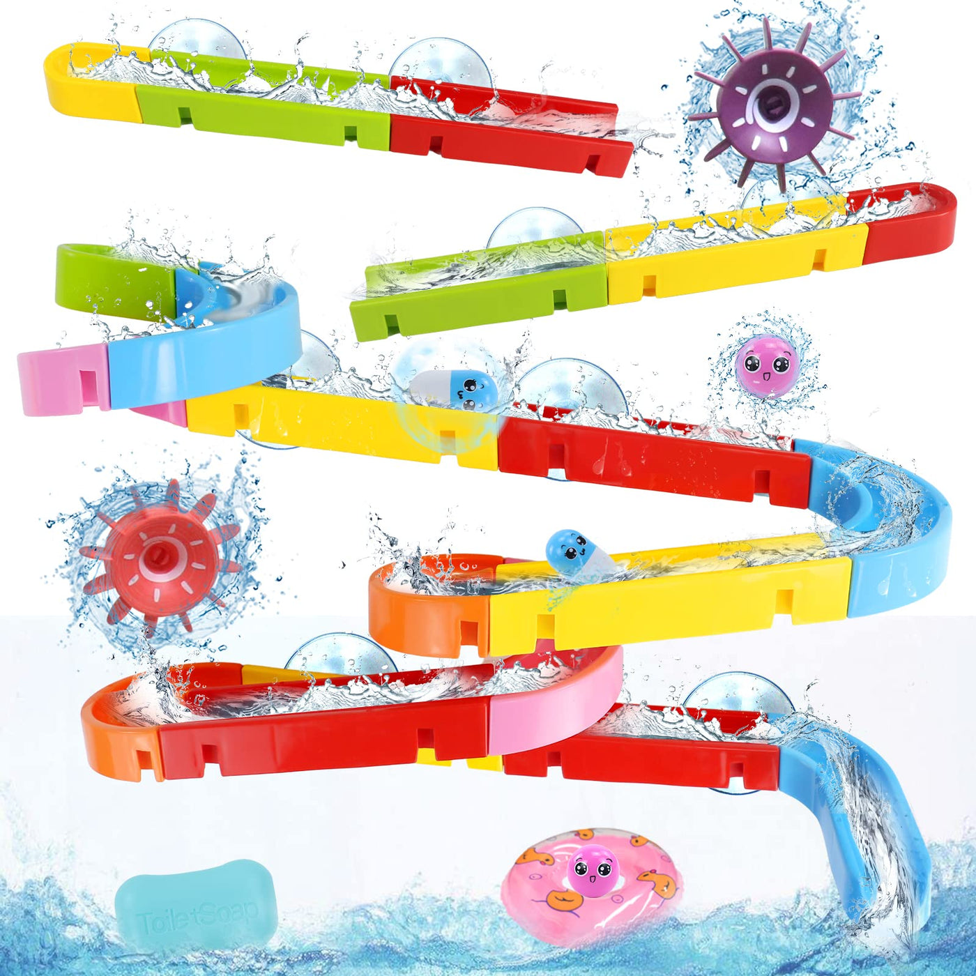 jouets de bain jouets de baignoire jouets pour enfants ,jouets d'eau pour enfants avec ventouses