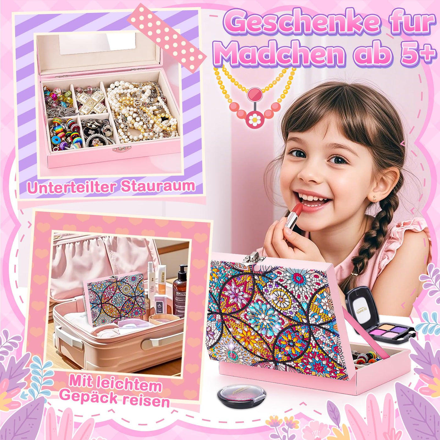 Crafting Diamond Painting jewelry box craft kit