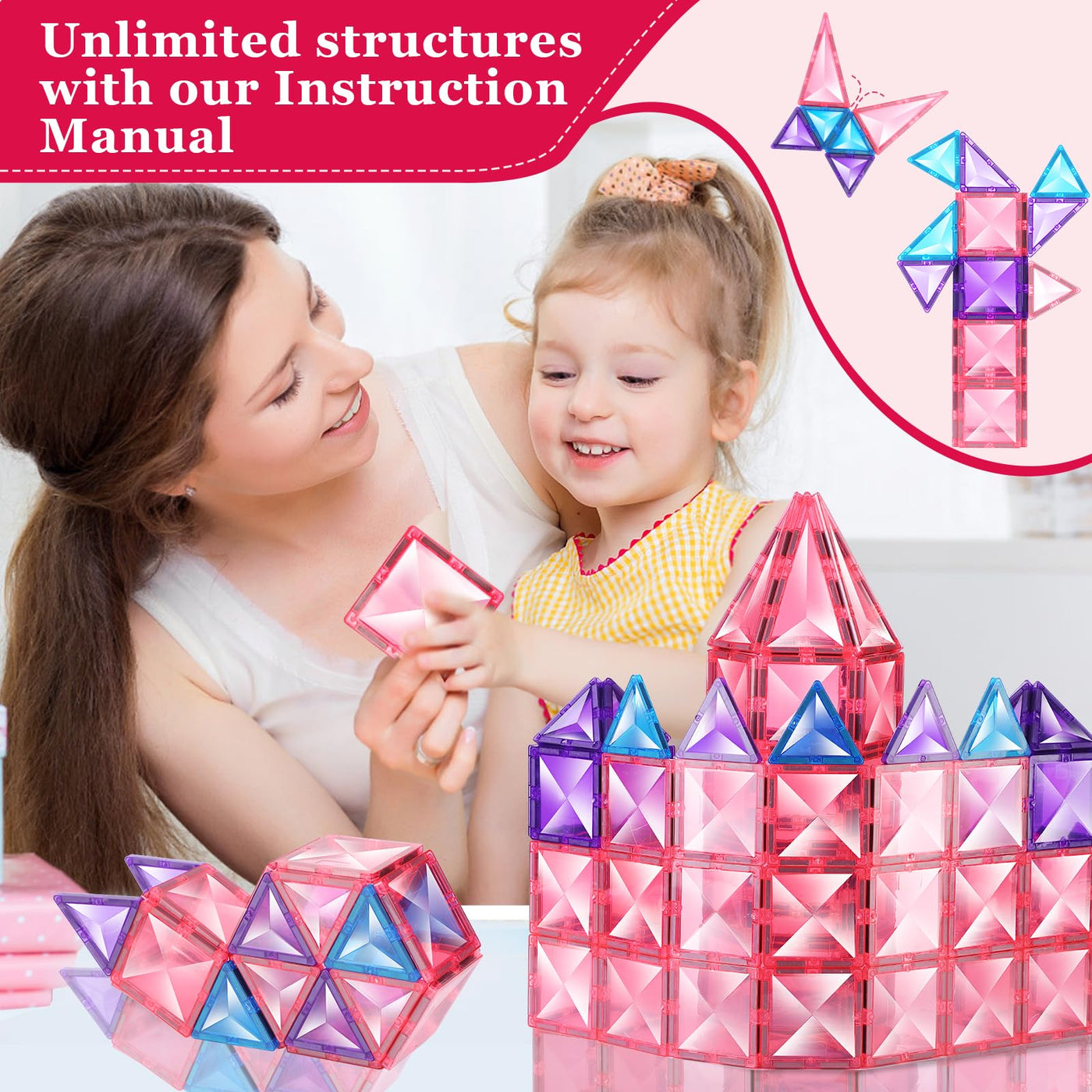 Magnetic building blocks children's toys