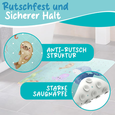 Tapis de douche antidérapant, avec suspension I Tapis de douche antidérapant sans BPA, sans plastifiants