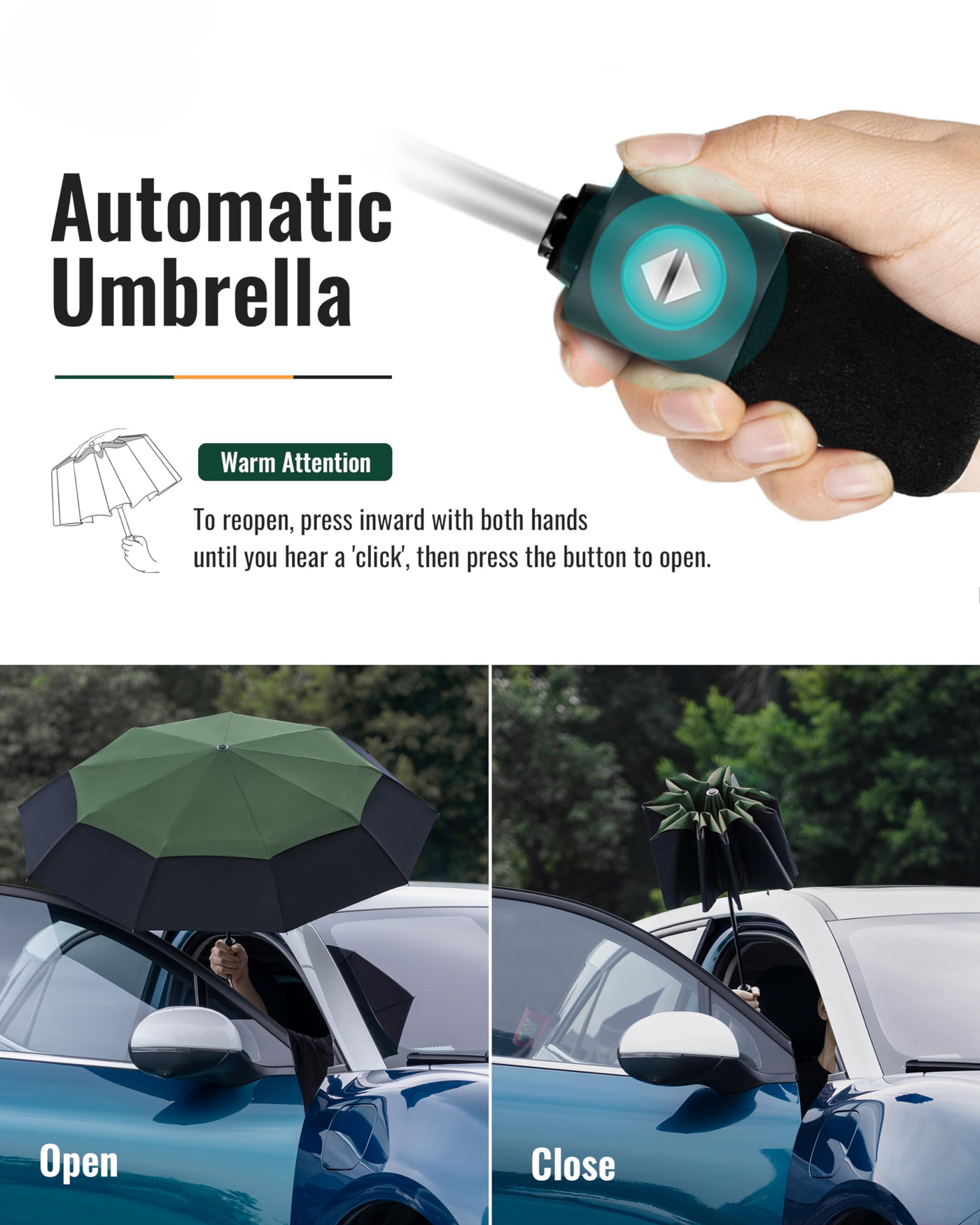 Parapluie de Voyage Compact Grand Storm Fes