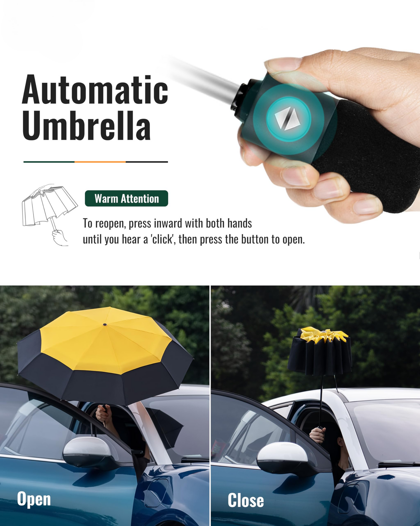 Parapluie de Voyage Compact Grand Storm Fes