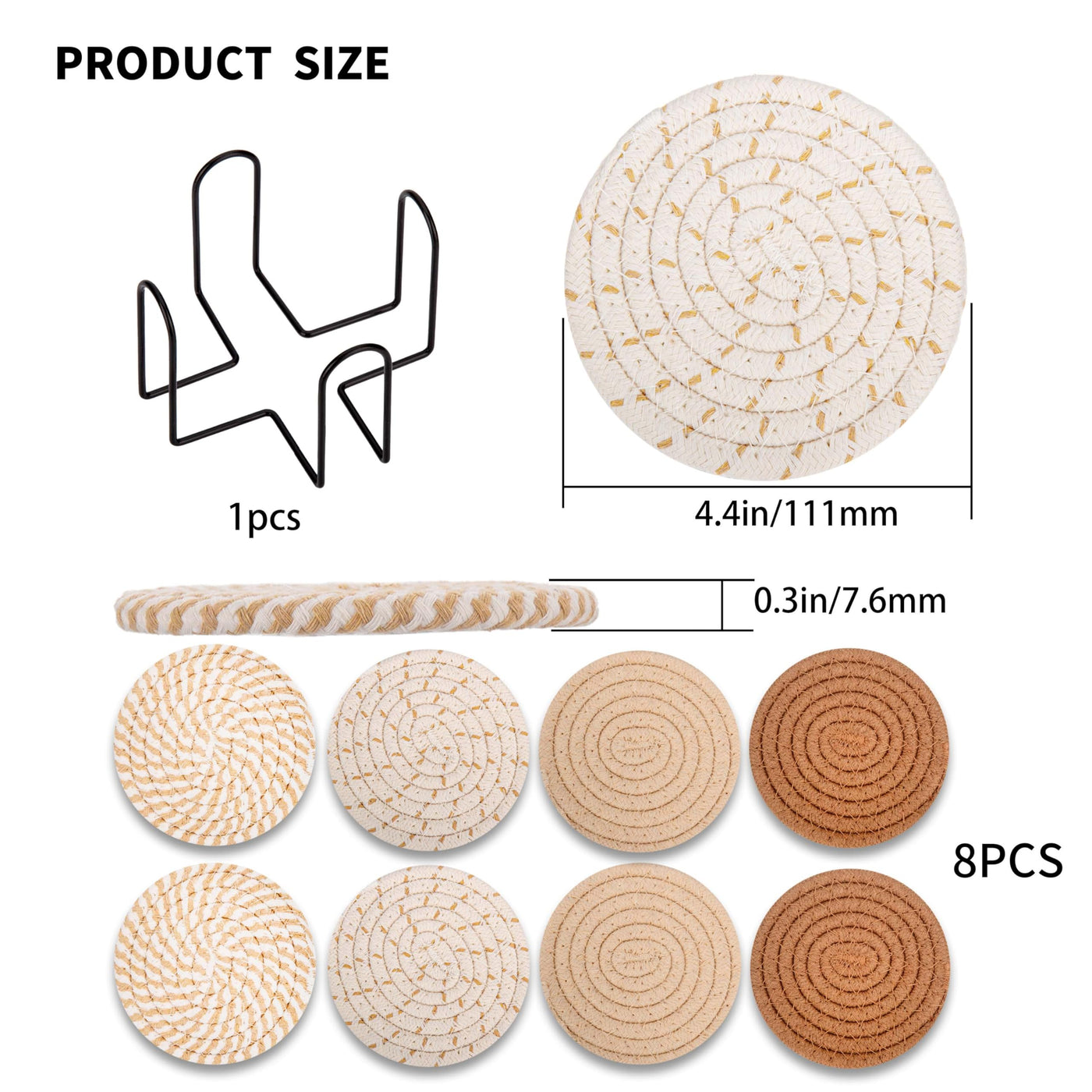 Dessous de verre avec supports
