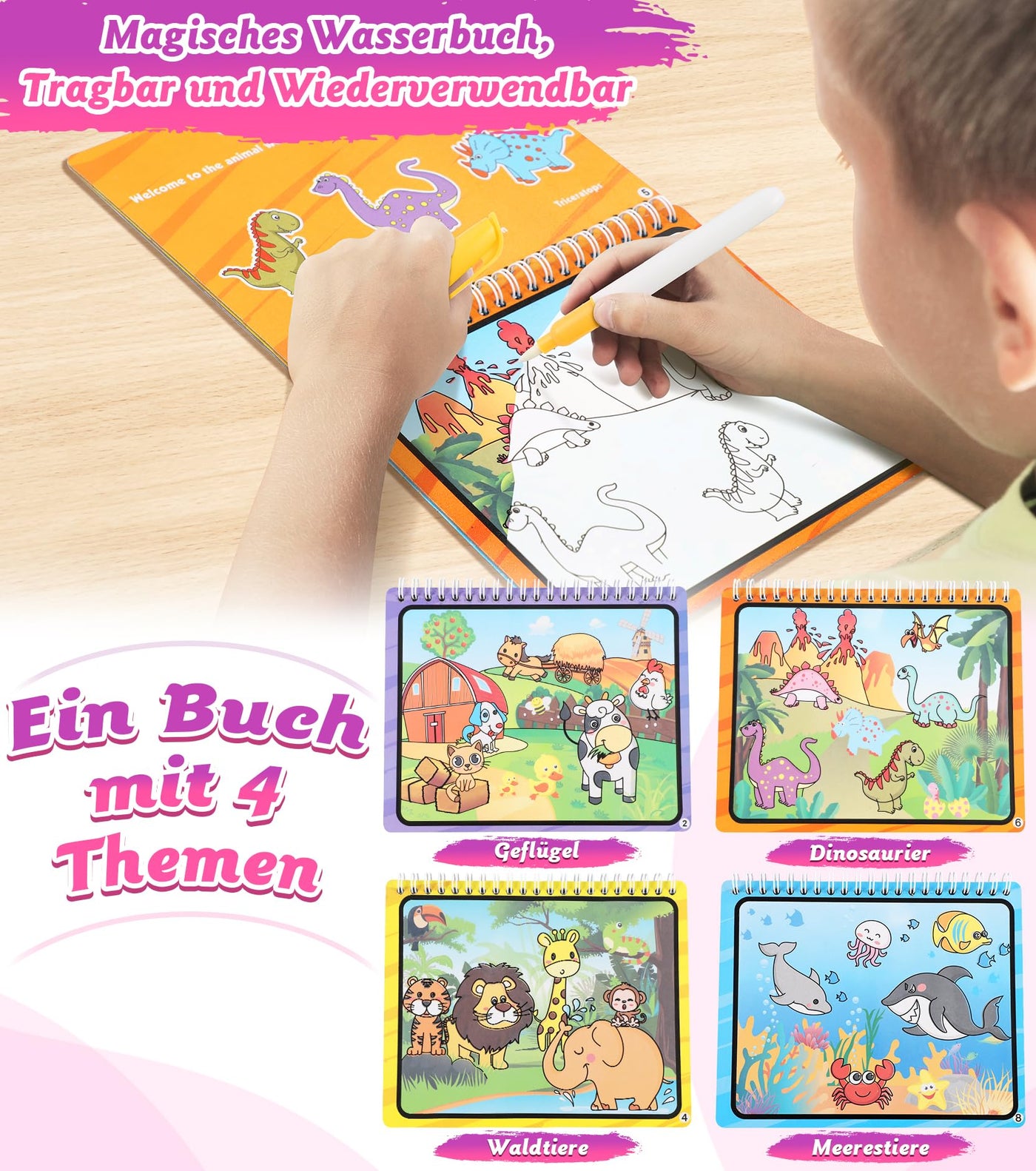 Grand tapis de peinture à l'eau