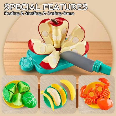 85-piece toy food set, for cutting toy food