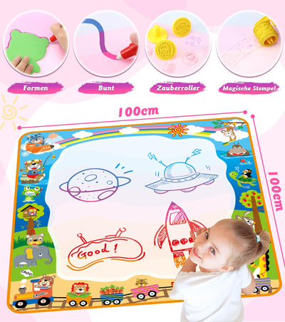 Grand tapis de peinture à l'eau