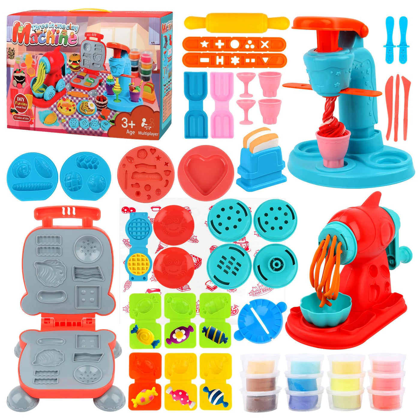 Plasticine set for children, DIY plasticine accessories Kitchen Creations